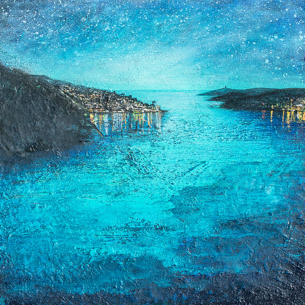 Fowey Evening Estuary Art Print