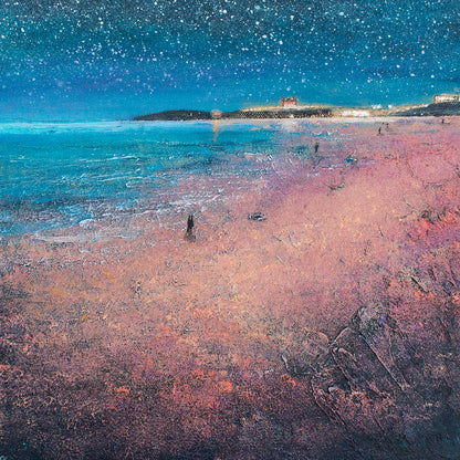 Fistral Evening Paddle Greeting Card