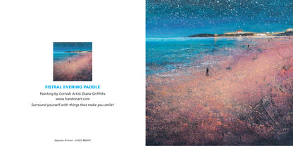 Fistral Evening Paddle Greeting Card