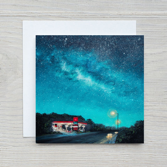 Driving Home, The Gannel Newquay Greeting Card