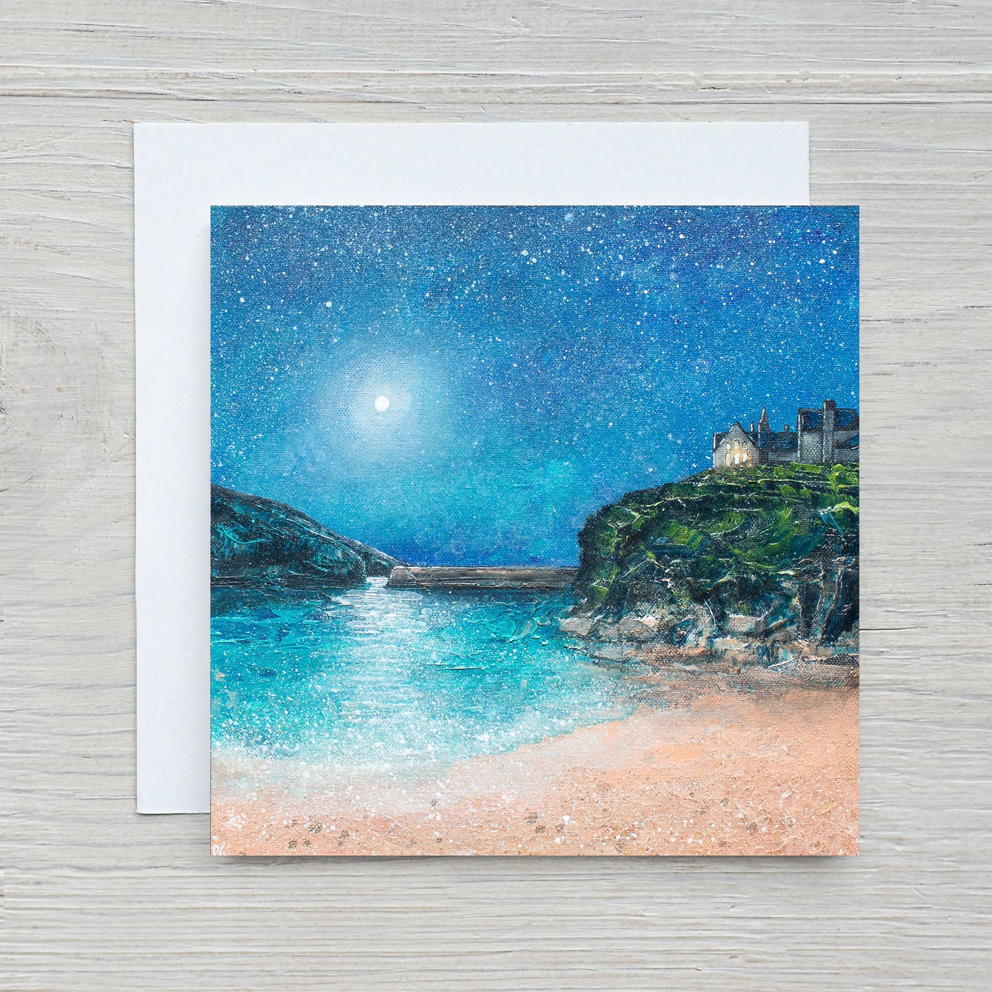 Harbour Nightfall Greeting Card