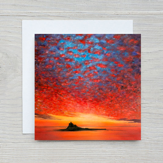 St Michael's Mount Sunset Greeting Card