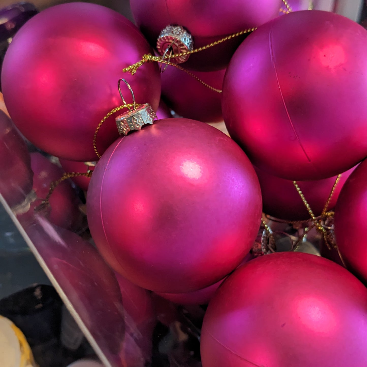 Hand Painted Bauble - Pink - Cornwall