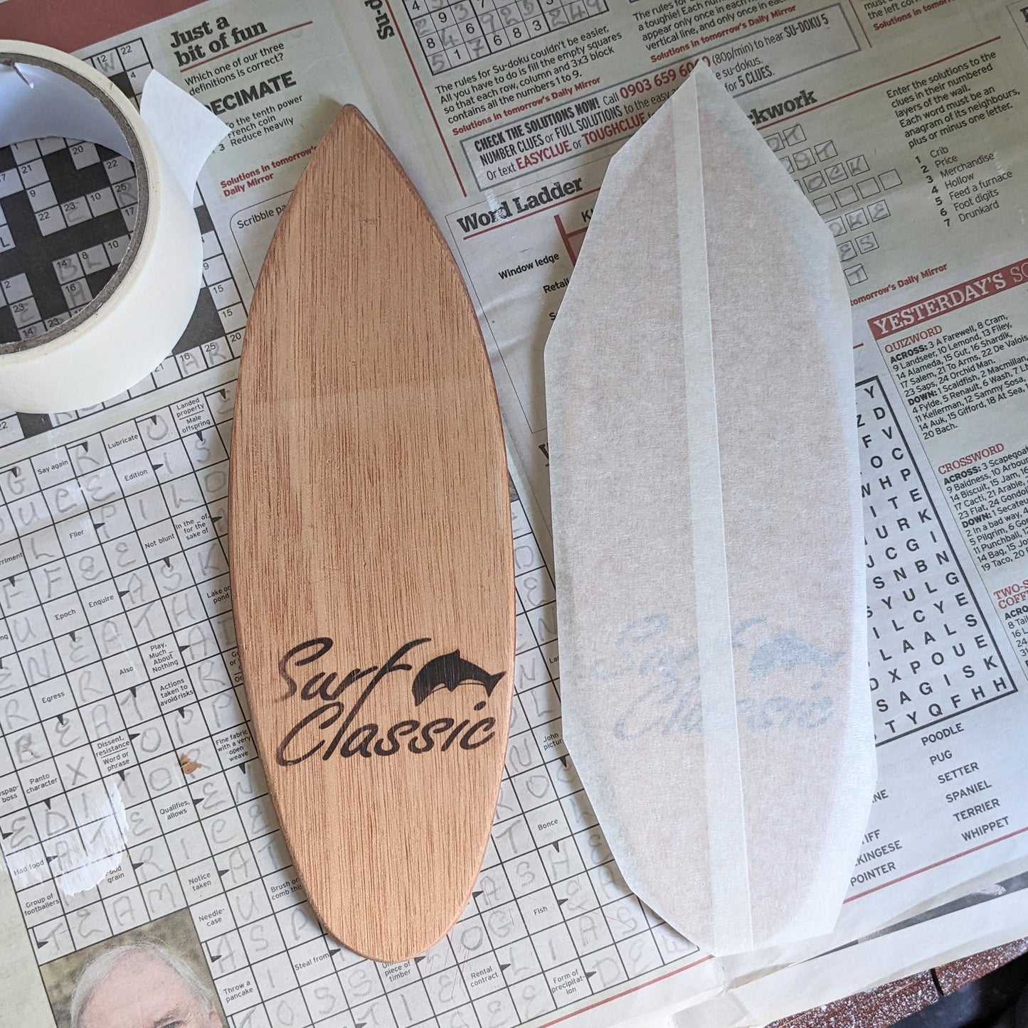 Hand Painted Small Surfboard