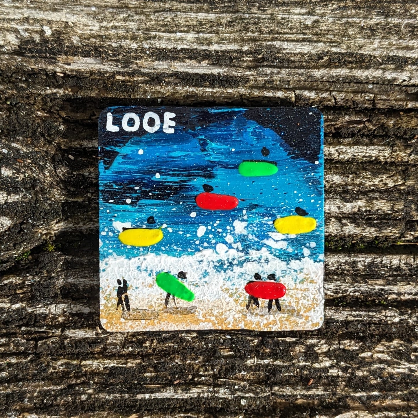 Hand Painted Fridge Magnet - Looe