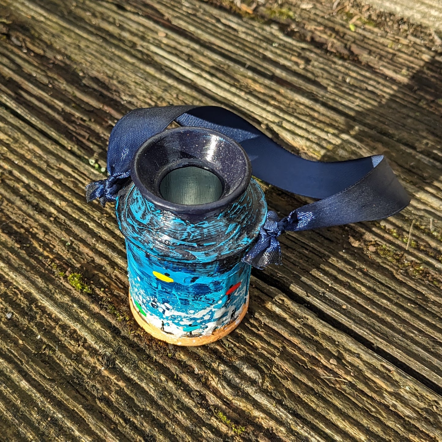 Hand Painted Small Milk Churn