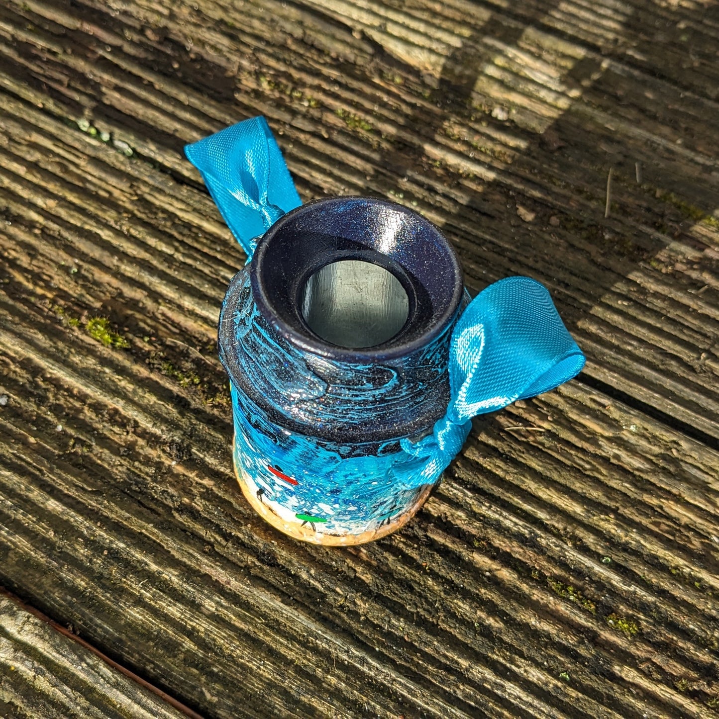 Hand Painted Small Milk Churn