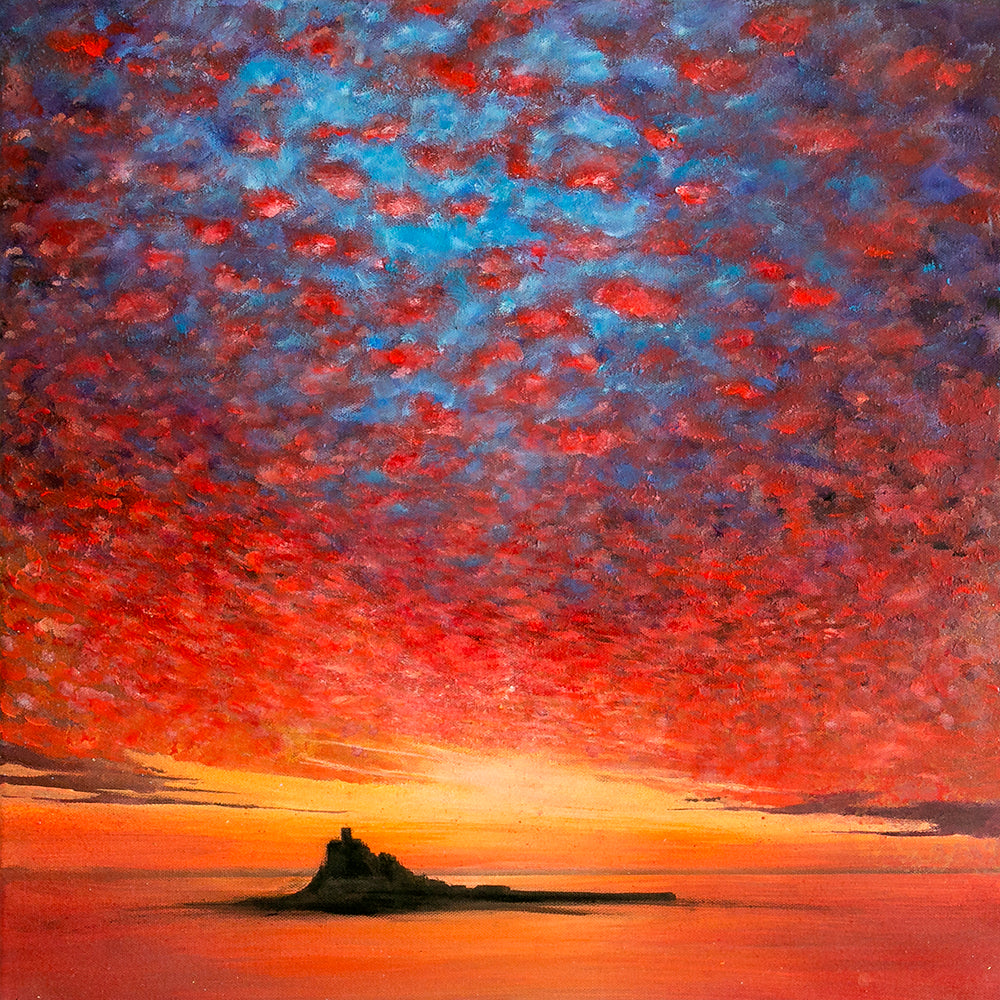 St Michael's Mount Sunset Greeting Card