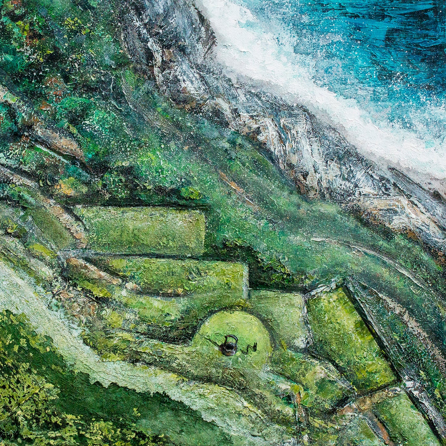 The Gardens Down to the Sea I Original Art (St Michael's Mount)