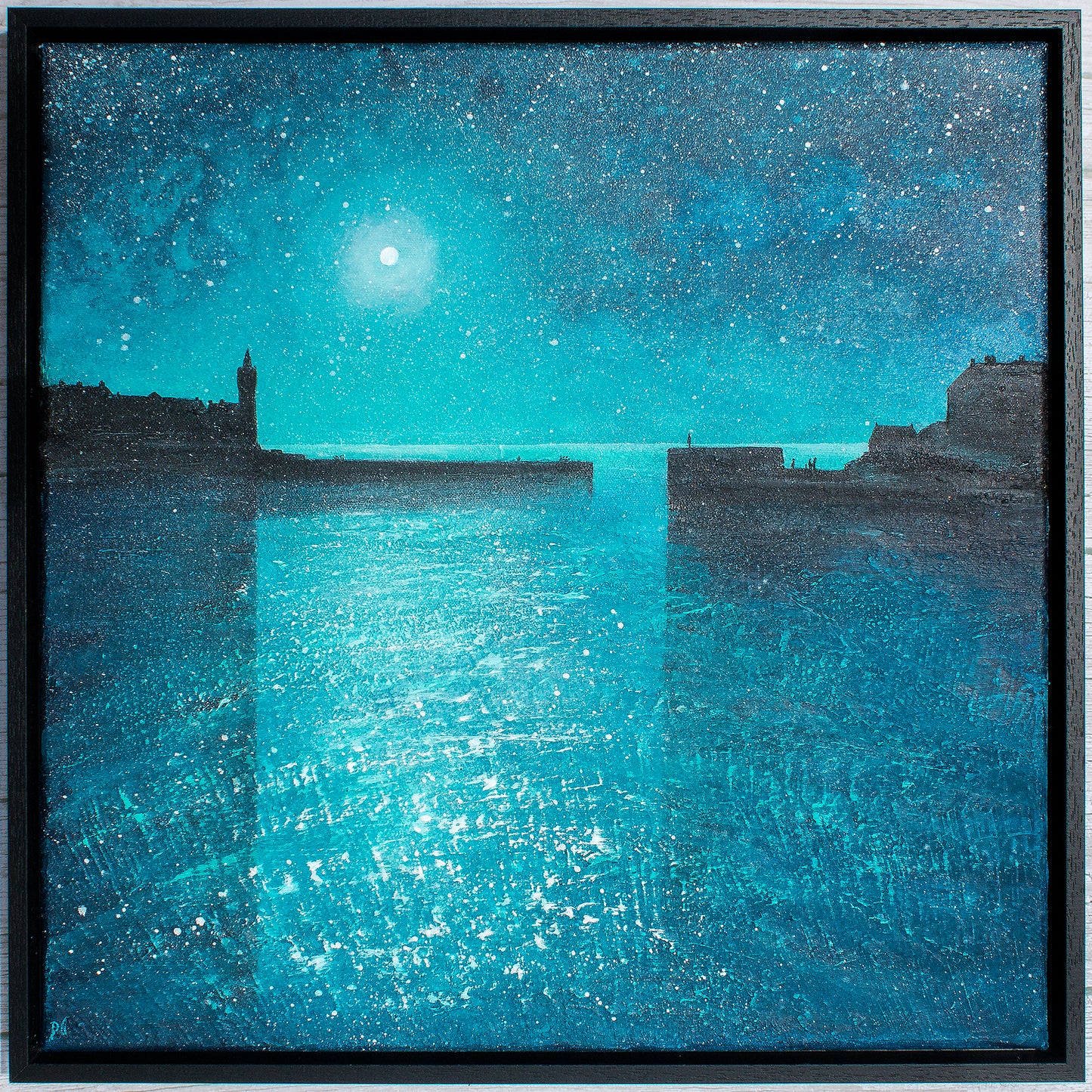 Twilight Porthleven Harbour Original Art