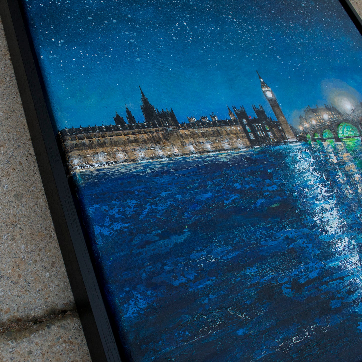 Nightfall over the Thames Original Art